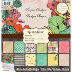 Papeles Decorados Boutique Bonjour Bloc de papel
