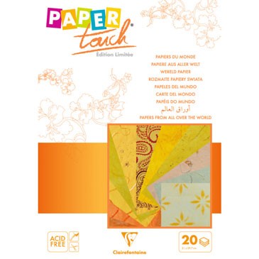 Clairefontaine Paper Touch  Papeles del Mundo Naranjas A4 95212c