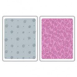 Texturas Sizzix Juego Puntos, Flores y Planta enroscada E656798