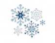 Set 8 troqueles FRAMELITS con sello Snowflakes E658622