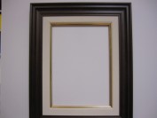 Marco Madera 12 Nogal + Arpillera 12 Marina