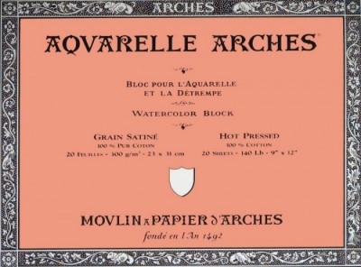 Bloc Arches acuarela 31x41cm 177189 IP