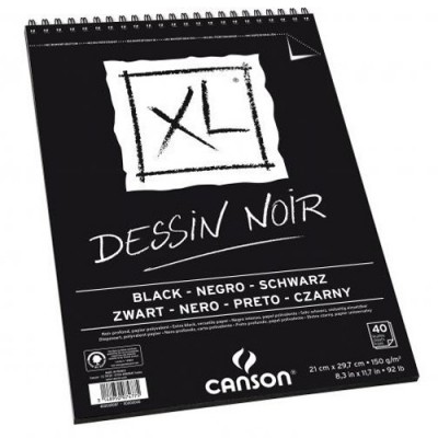 Canson Bloc A3 Negro 400040381