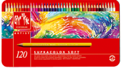 Caran d'Ache Supracolor Lápices Colores Acuarelables 120 colores Caja metálica