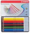 Lápices Pastel Stabilo Carbothello Caja 12 colores