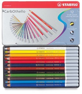 Lápices Pastel Stabilo Carbothello Caja 12 colores
