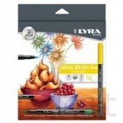 Caja Rotuladores Lyra Aquabrush 12 colores