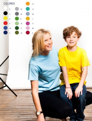 Camisetas Colores Niños Niñas 10 unidades - Verde Claro