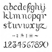 Plantilla Stencil Artemio ATAH402