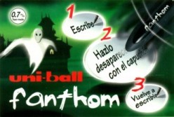 Bolígrafo Borrable Uni Fanthom Negro