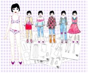 Muñeca recortable de papel