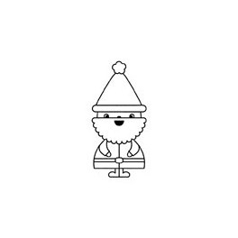 Sello de Caucho Papa Noel ARTHC683